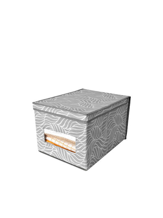 General Trade Fabric Storage Box with Lid Gray 30x40x25cm 1pcs