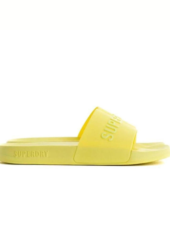 Superdry Frauen Flip Flops in Gelb Farbe