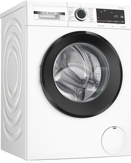 Bosch Πλυντήριο Ρούχων 9kg με Τεχνολογία Ατμού 1400 Στροφών Iron Assist WGG244ZWGR