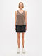 Dirty Laundry Women's Summer Blouse Cotton Sleeveless with V Neck Mocha