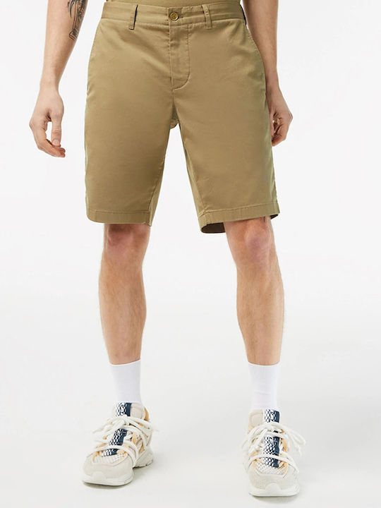 Lacoste Ανδρική Βερμούδα Chino Μπεζ