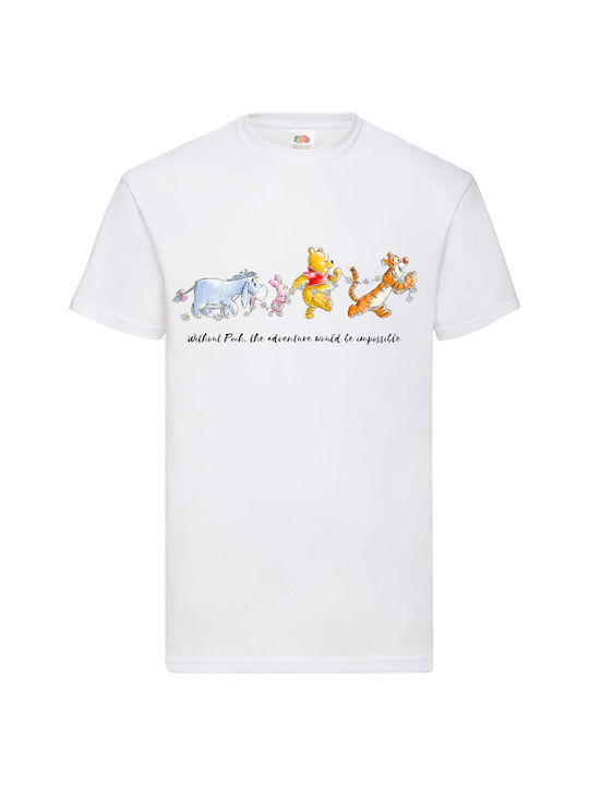 Fruit of the Loom Winnie The Pooh And Friends Original Tricou Alb Bumbac