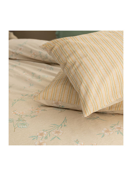 Palamaiki Sheet Sets Single with Elastic 110x200+30cm. Fashion Life Fl6239 Beige 3pcs