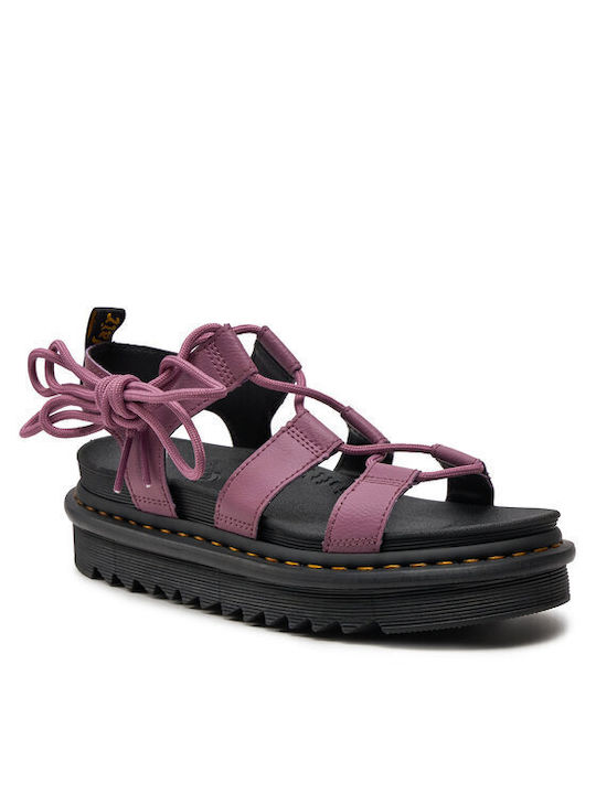 Dr. Martens Nartilla Damen Flache Sandalen in Rosa Farbe