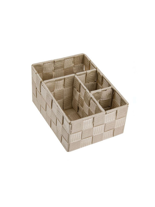 Storage Basket Beige 14x19x10cm 1pcs