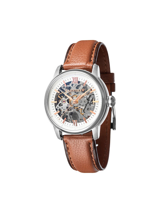 Thomas Earnshaw Skeleton Watch Automatic in Brown Color