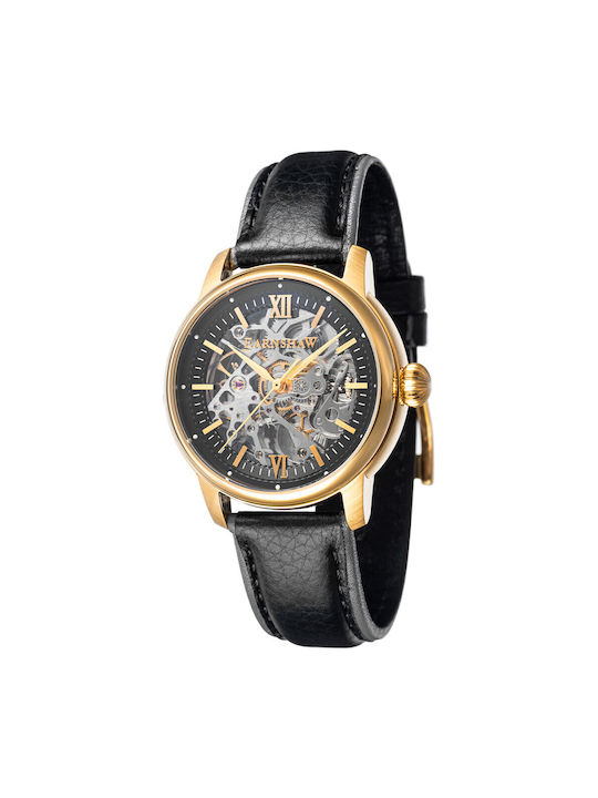 Thomas Earnshaw Skeleton Watch Automatic in Black Color