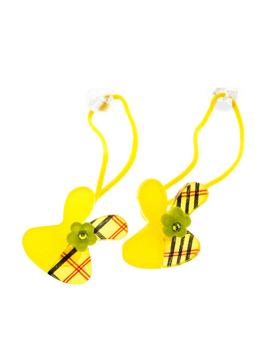 Kids Hair Tie Rabbit Yellow
