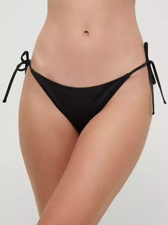 Guess Bikini Slip mit Schnürchen Schwarz