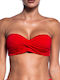 Bluepoint Fără bretele Top bikini RED