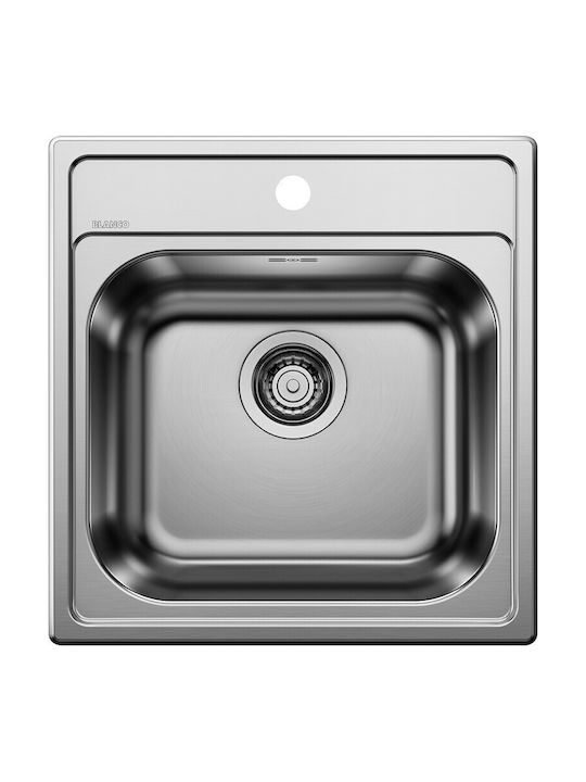 Blanco Ένθετος Νεροχύτης Inox Μ48xΠ34cm Γκρι