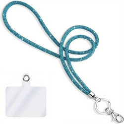 Shaft Neck Strap for Mobile Phones Blue Shaft Neck Strap for Mobile Phones Blue
