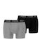 Everyday Basic Men's Boxers Gray with Patterns 2Pack