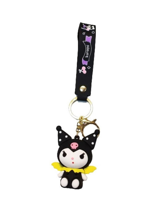 Keychain Kuromi Yellow Wings 3d Silicone Keychain