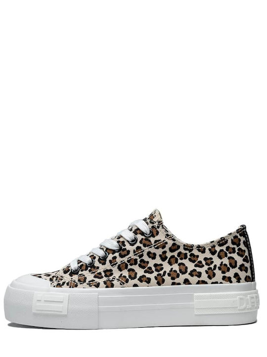 D.Franklin One Way Damen Sneakers Leopard