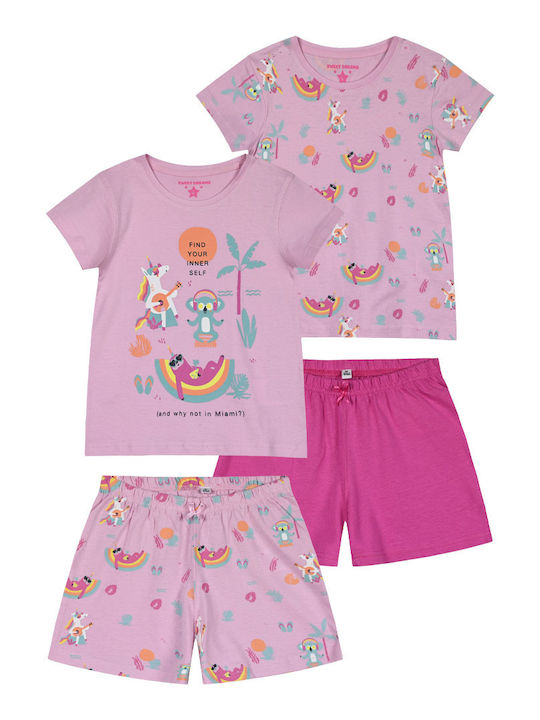 Energiers Kids' Pajamas Summer Printed Find Yourself