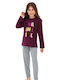 Wiembi Kids Pyjamas Winter Cotton purple