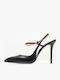 Leather Black Heels