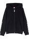 Kids Cardigan with Hood Black