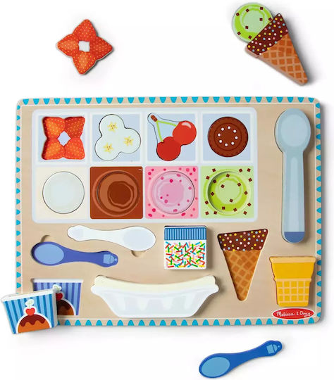 Дървено Детски Пъзел с Шипове 16бр Melissa & Doug