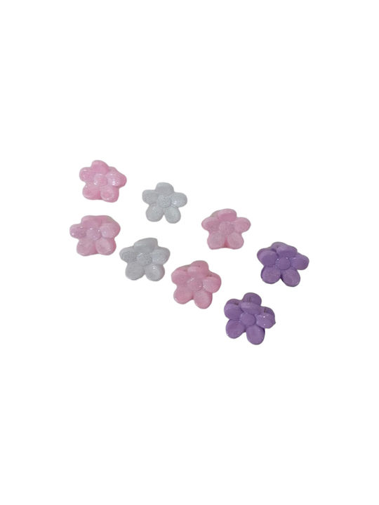 Ro-Ro Accessories Set Kids Hair Clips with Hair Clasp Flower 8pcs