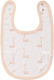 Fresk Swan Lätzchen Stoff mit Taste Pale Peach