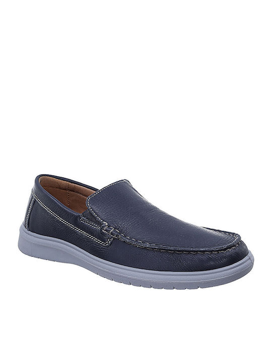 Men's Leather Loafers Blue