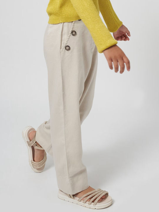 Mayoral Kids Trousers cream