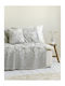 Nima Seymour Armchair Throw Two Sides Jacquard 180x180cm Gray