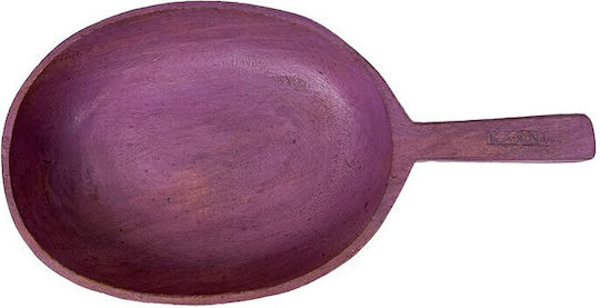 Nakaro Wood Serving Bowl Round Wooden with Diameter 28cm