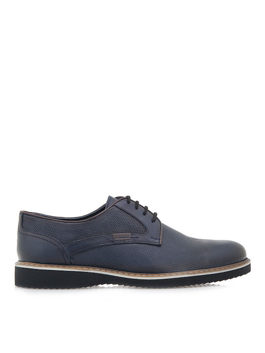 Giovanni Morelli Piele Pantofi casual pentru bărbați Albastru