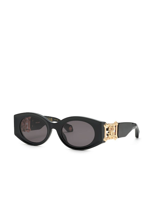 Roberto Cavalli Women's Sunglasses with Black Plastic Frame and Black Lens SRC064 0700