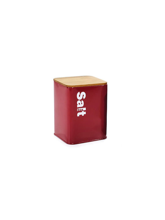 General Trade Allgemeine Verwendung Lebensmittelglas mit Deckel Metallisch Rot 10x10x13cm 1 Stück