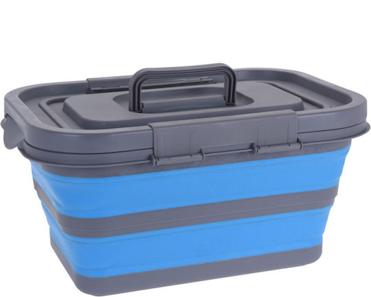 Koopman Plastic Cutie de Depozitare cu Capac Gri 40x30x20cm 1buc