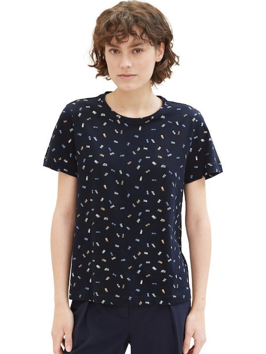 Tom Tailor Women's Summer Blouse Navy Blue