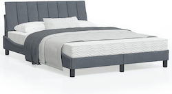 Bed Base Semi-Double Gray 120x200cm.