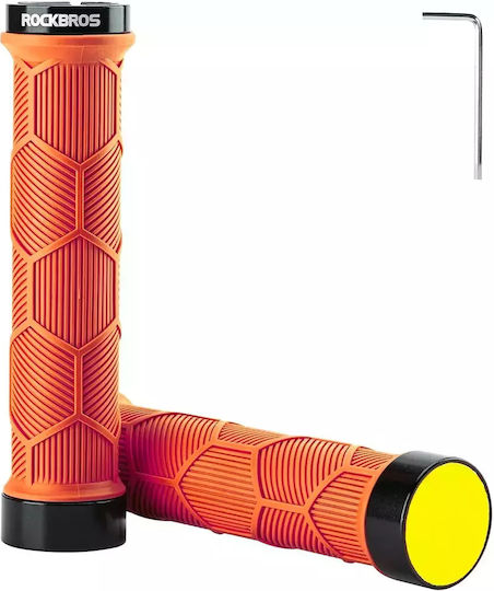 Rockbros HU-7098586731664 Bicycle Handlebar Grips in Orange Color