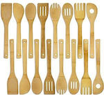 Bamboo Cooking Utensil Set 16pcs