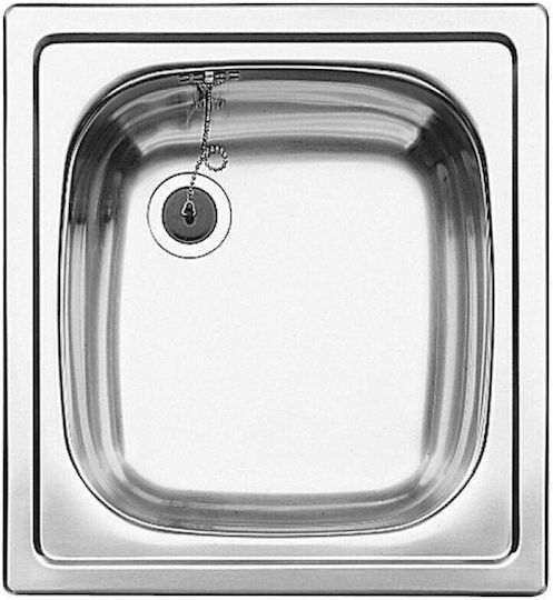 Blanco Top Ee 4x4 Drop-In Кухненски Мивка Inox Дължина 47xШирина 43см Сребрист