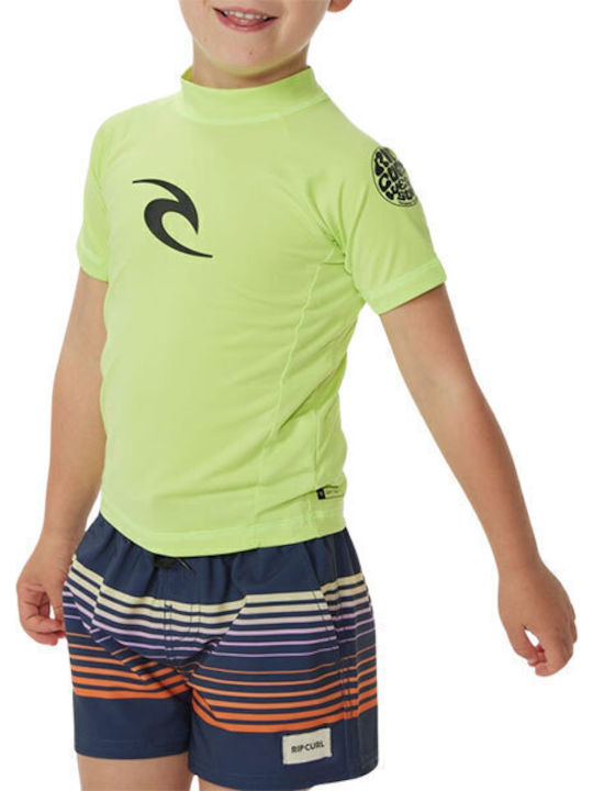 Rip Curl Costum de baie pentru copii Rashguard Lime