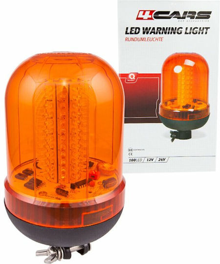 Lumina de avertizare multifuncțională de bază Din-mount 100led - 12/24v