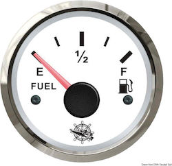 Kraftstoff-Instrument Weiß Inox - 240-33ohm