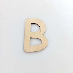 Wooden Letters 7cm Natural wood (vita)