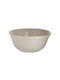 Inart Salad Bowl from Porcelain Beige 25x25x11cm