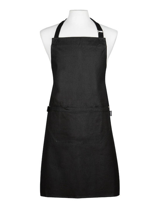 Ladelle Apron Black 90x69cm