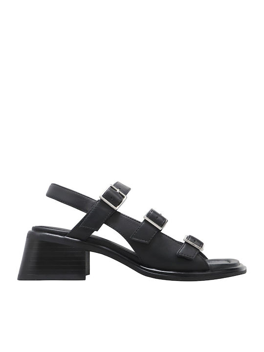 Vagabond Ines Sandale Elegante Damă Din Piele Negre Vagabond Ines Sandale Elegante Damă Din Piele Negre