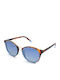 Funky Buddha Unisex Sunglasses with Brown Tartaruga Frame and Blue Polarized Lens FBS2046/004