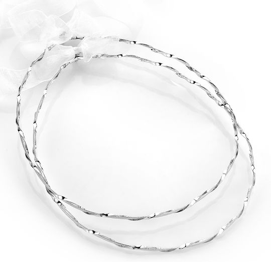 Louvaris Handgefertigte Silberne Hochzeitskronen