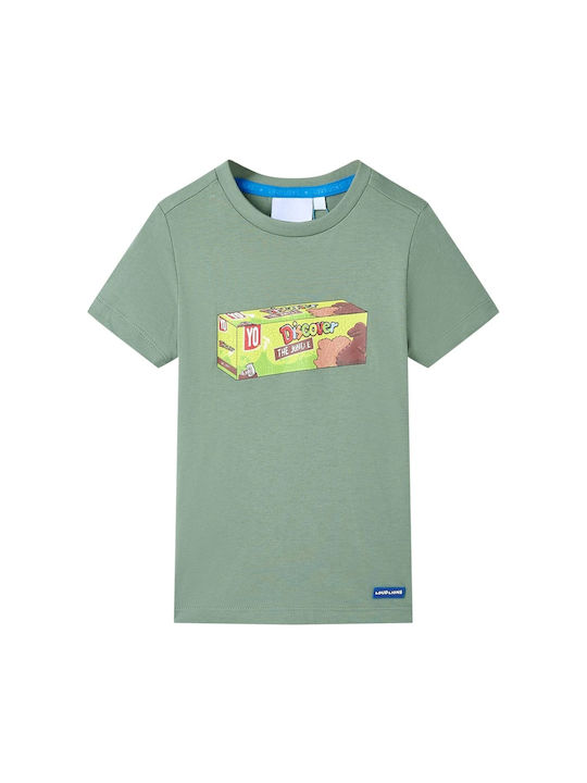 vidaXL Kids T-shirt Haki