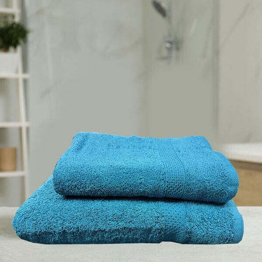 SpitiBazaar Προσώπου 50x100εκ. Μπλε Βάρους 400gr/m²